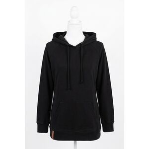NEW AMPERSAND AVE side slit hoodie in blackout
